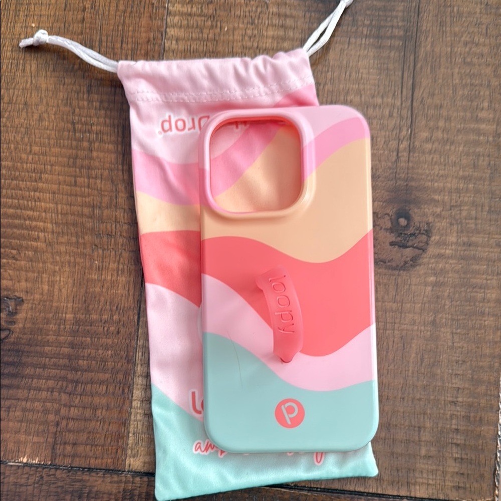 Loopy Case Pink and Orange Artistic Phone Case